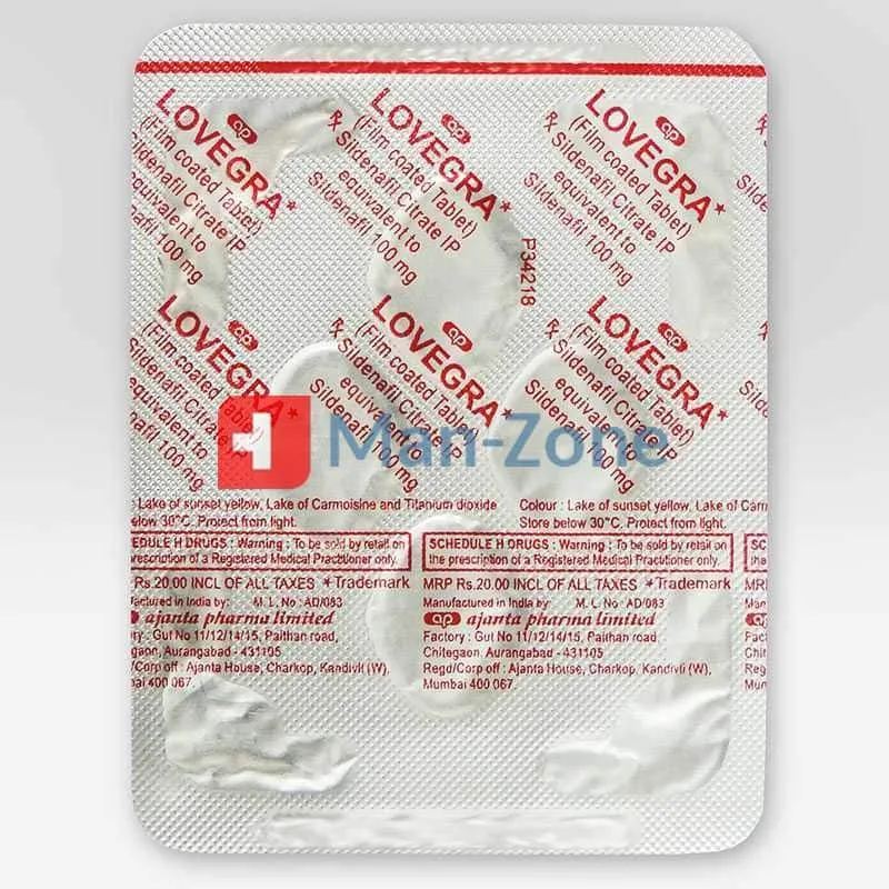 lovegra 100 mg balení